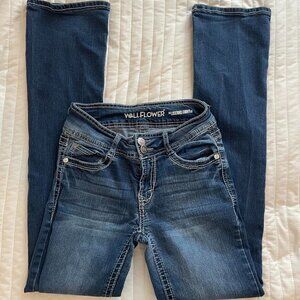 WallFlower Women's Blue and Navy Jeans